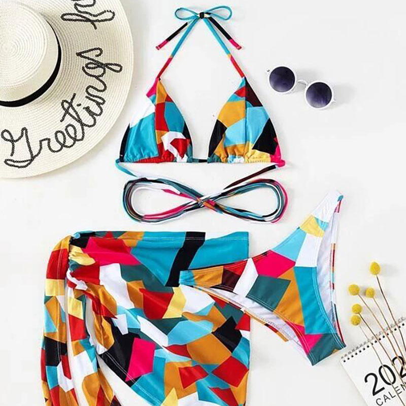 Swimwear Manufacturer Custom 3piece Bikini Sets2