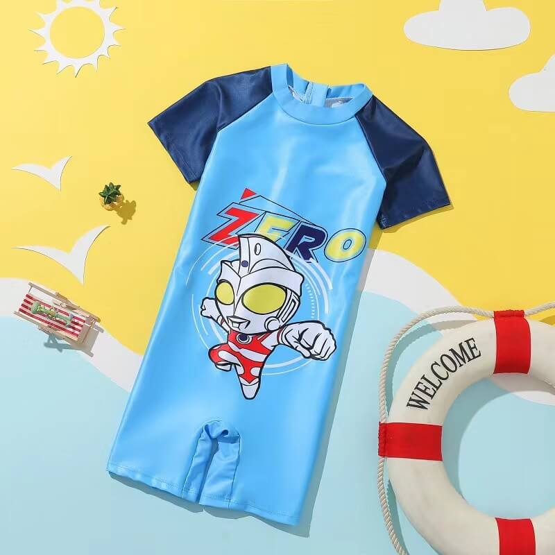 Boy 1 Piece Swimsuit Bathing Suits UV Protection -7