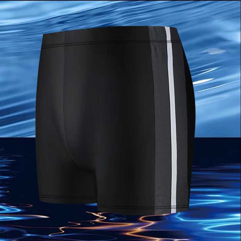 Custom Logo Unisex Nylon Spandex Men Swimming Shorts-3