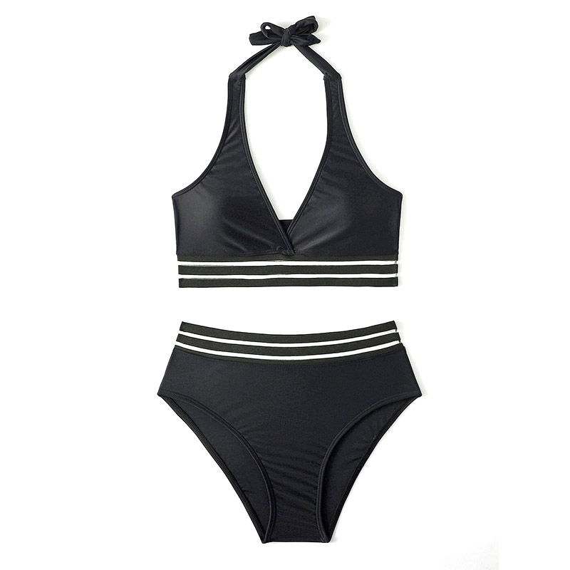 Factory Custom New Design Lady Micro Bikini Swimwear Polyester Custom Two Piece Bikini Set Sexy Women's Sets -1