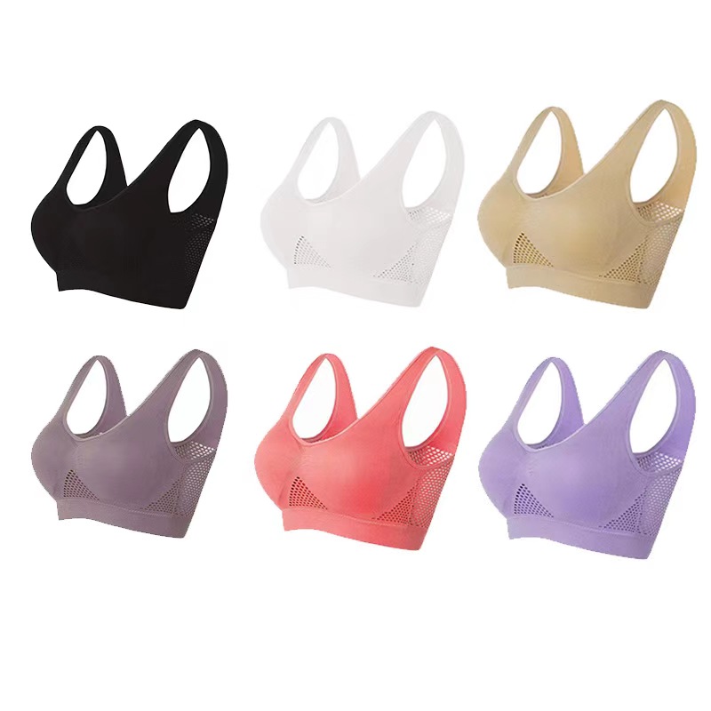 S-3XL Factory Sale High Quality Sportwear Back Adjustable Breathable High Impact Plus Size Fitness Yoga Bra for Women-2